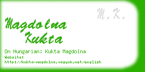 magdolna kukta business card